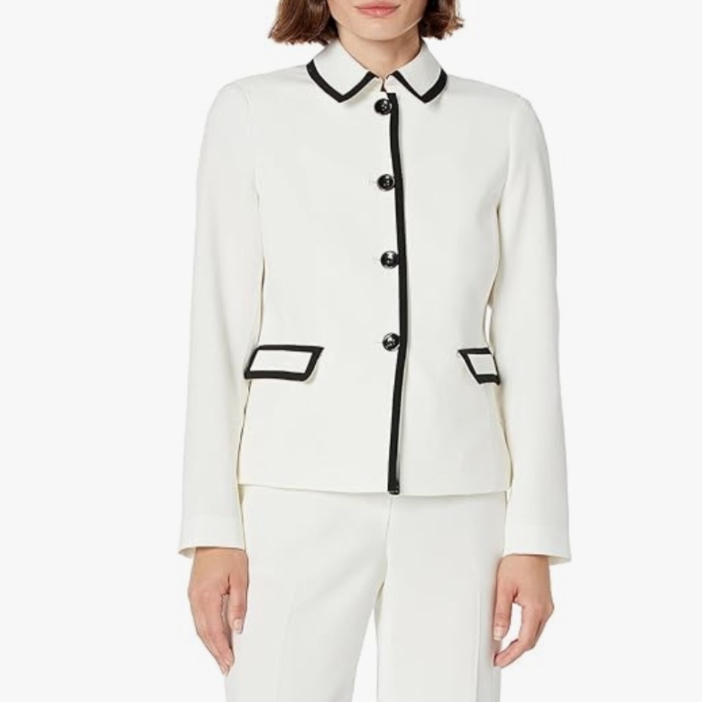Le suit vanilla ice white blazer jacket